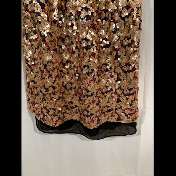 NWT $106 Adelyn Rae Becca Sequin Minidress in Gold [SZ Small‎ ] - Picture 5 of 8